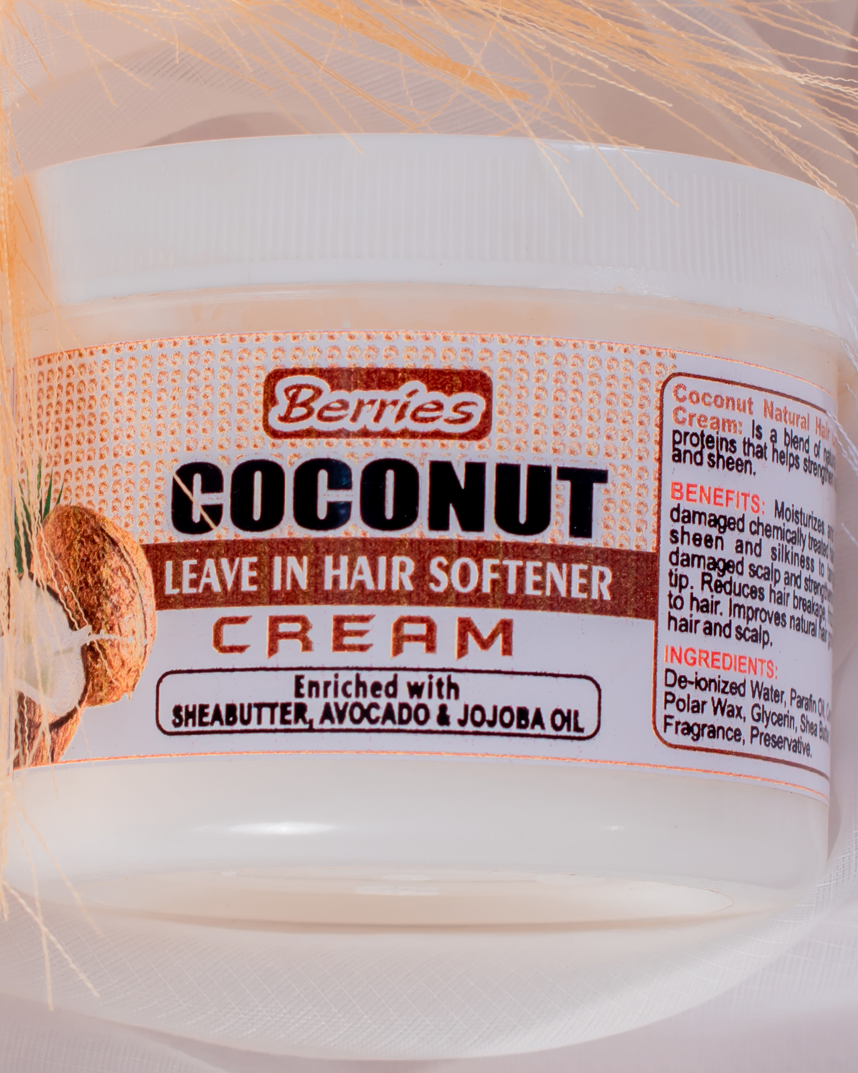 Berries Coconut Leave-in Hair Softener -250g - Image 2