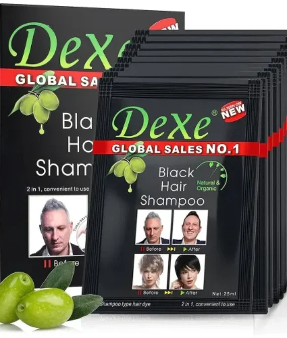 Dexe Black Hair Shampoo Dye