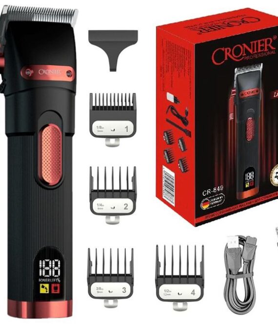 Cronier Authentic Professional Electric Rechargeable Hair Clipper CR-849