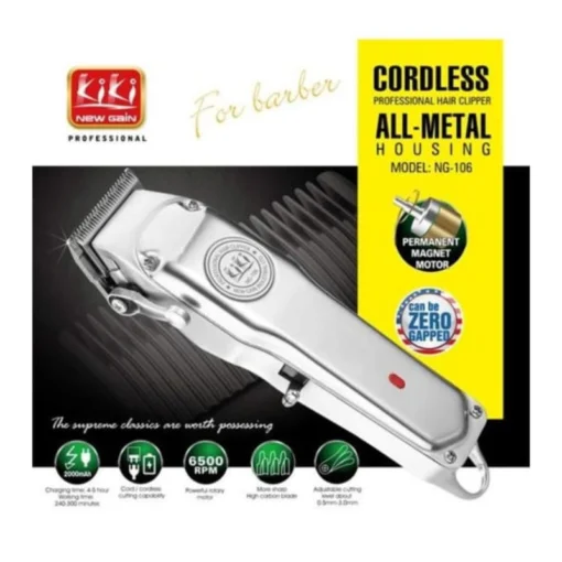 Kiki Professional Hair Clipper ALL-METAL NG-106
