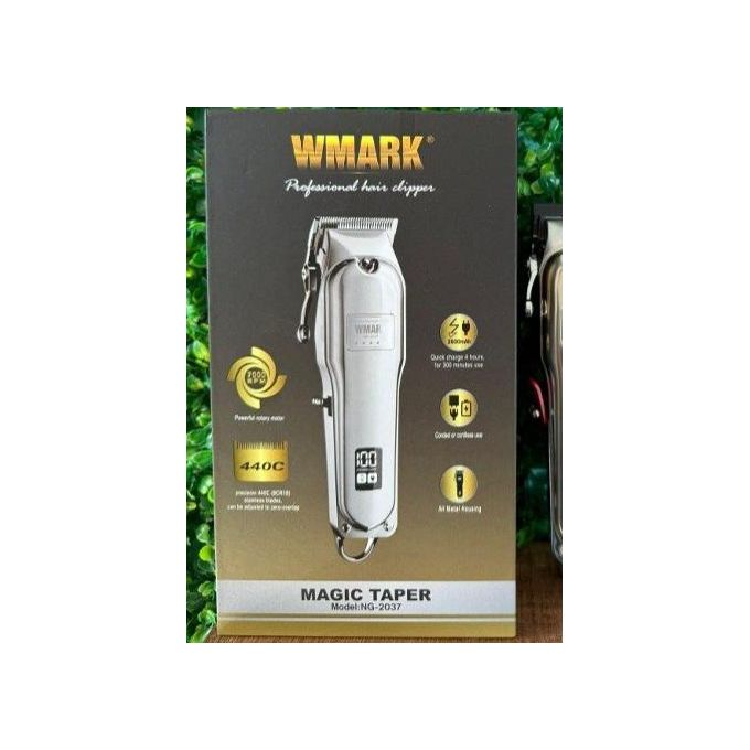 WMARK All Metal Rechargeable Hair Clipper With LED Display NG-2037