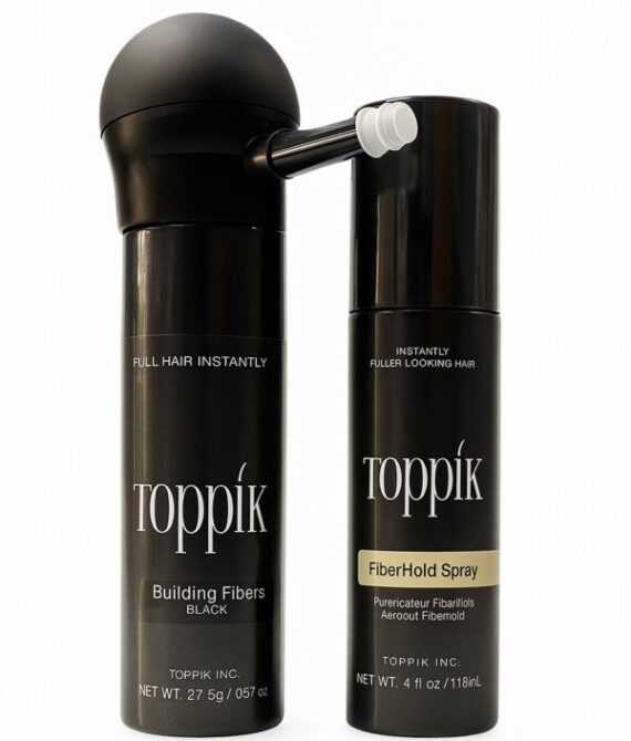 Toppik Hair fiber (Black)+ Hold Spray + Guide card